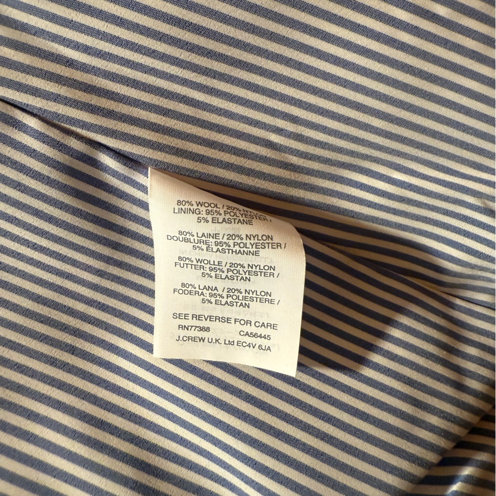 NWT J. Crew Wool Melton Short Peacoat - Picture 12 of 12